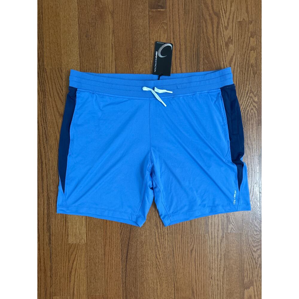 Zero Restriction Ecom Men's Two-Tone Blue Shorts‎  Size XXL- NWT